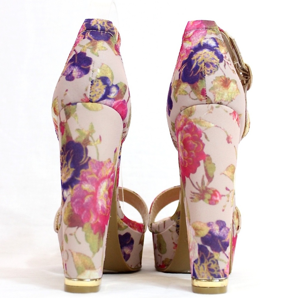Open Toe Platform High Heel Sandals - Picture 3 of 5